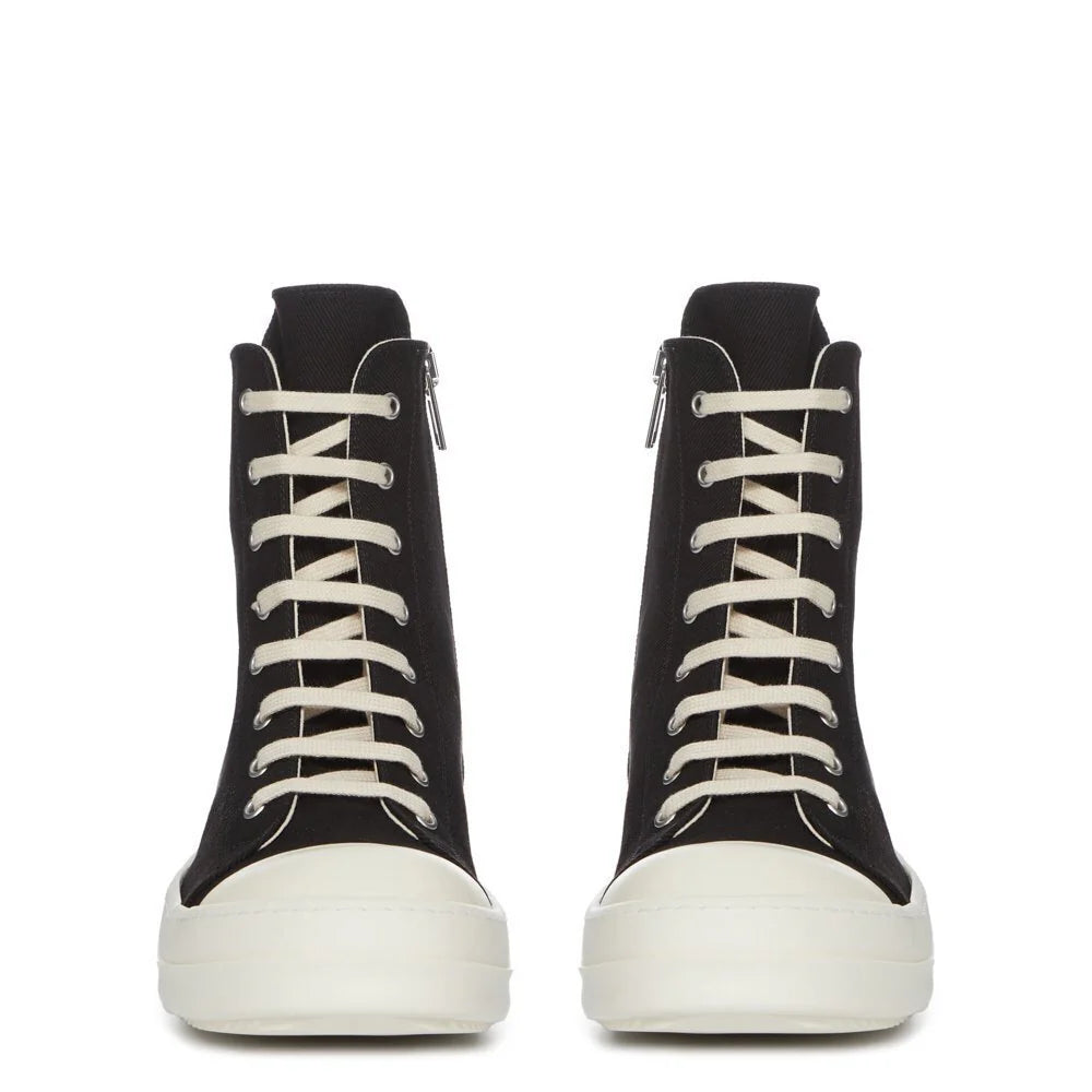 High Top Skinny Lace Vamp Sneakers
