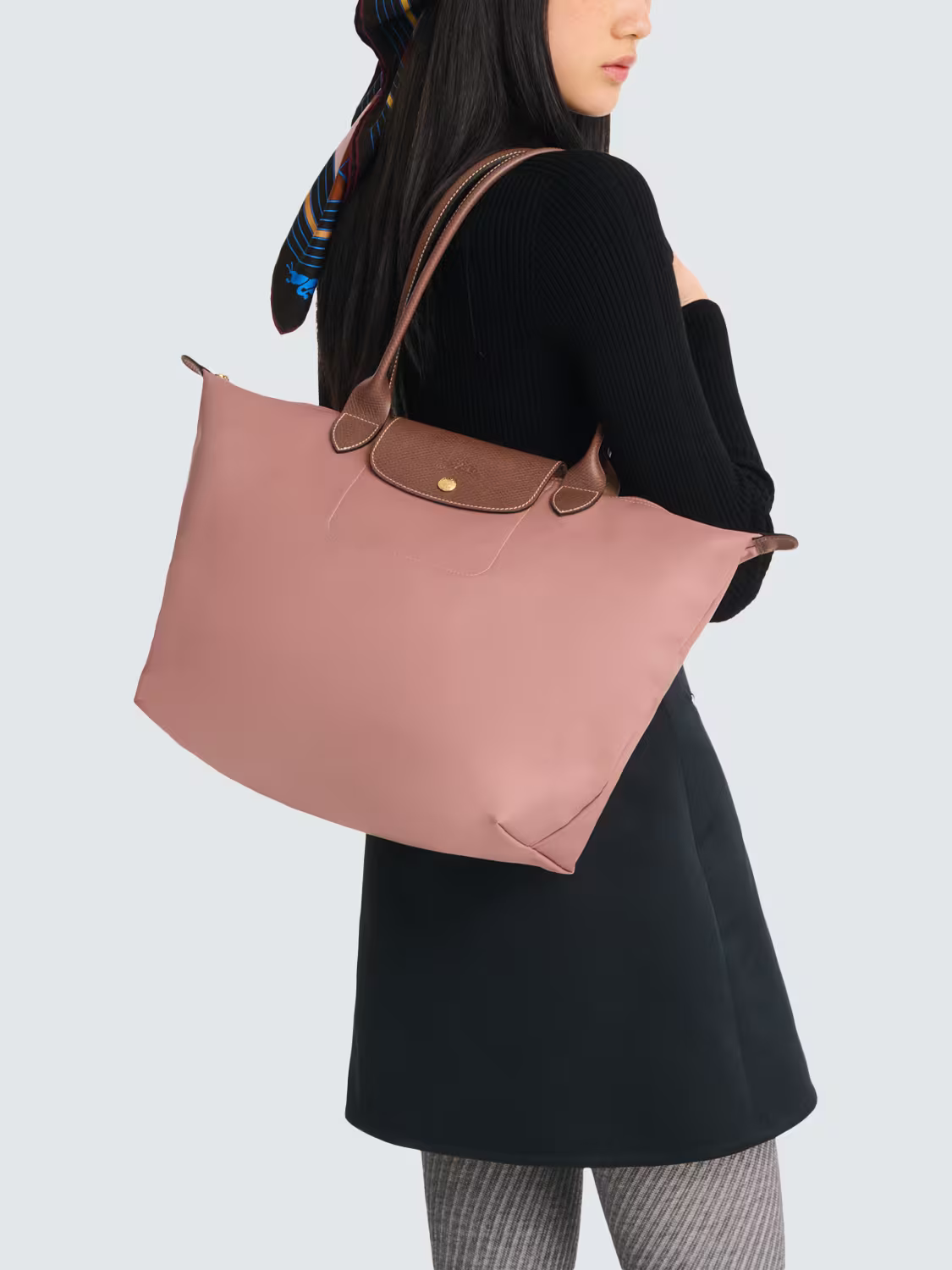 Large Le Pilage Bag Pink Tea