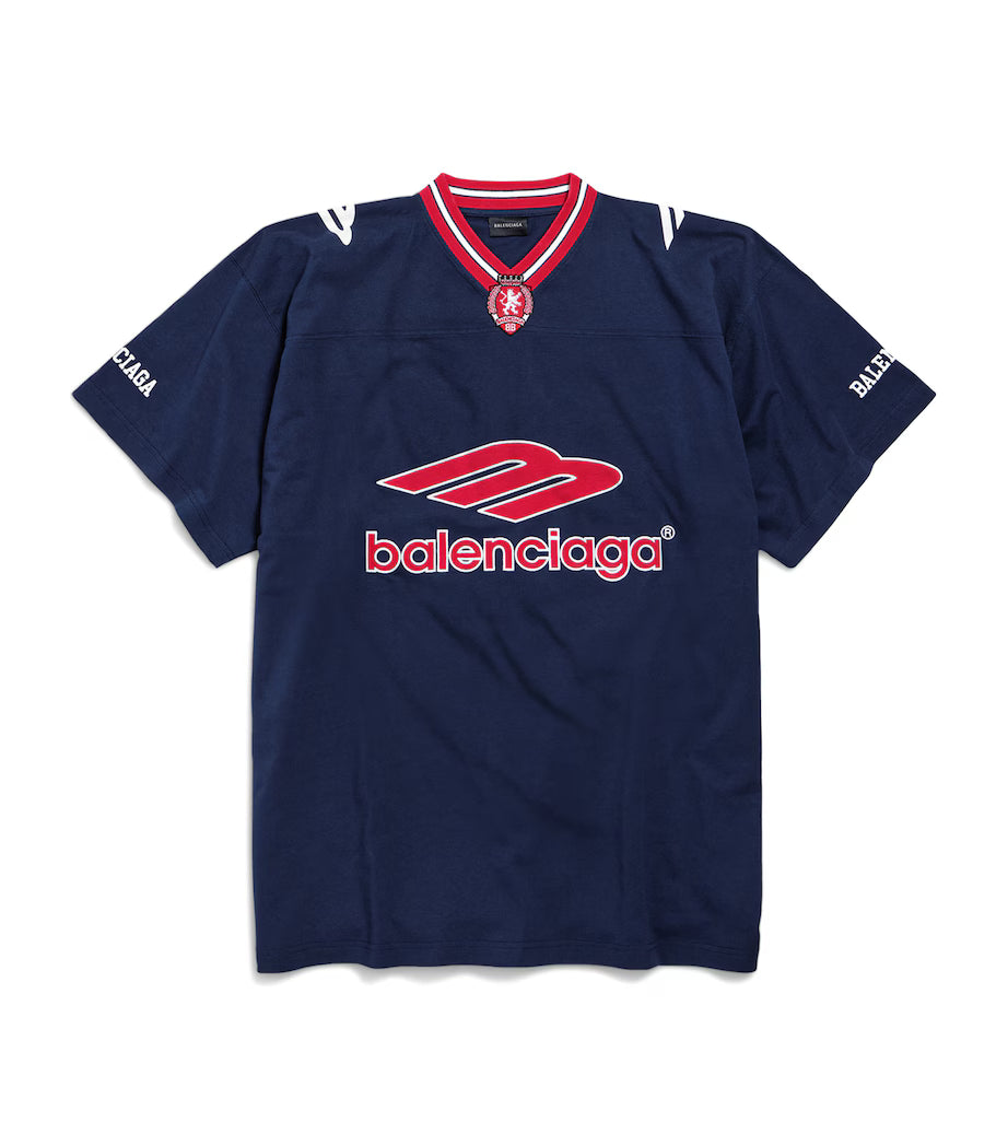 Short Sleeve Designer Sport T-Shirt Blue