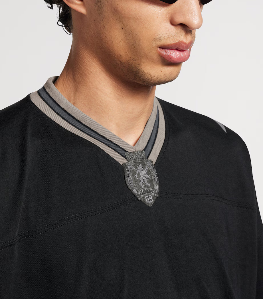 Short Sleeve Designer Sport T-Shirt Black