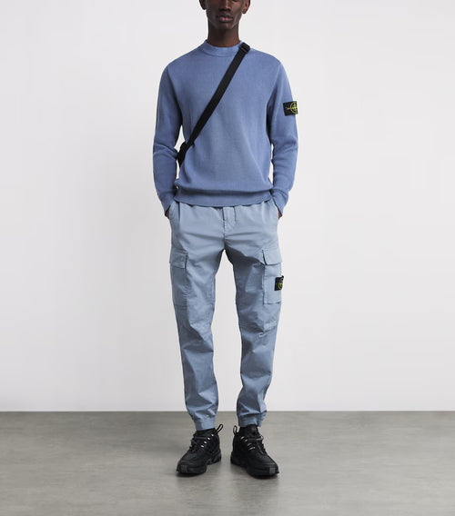 Cotton Compass Logo Sweater Blue