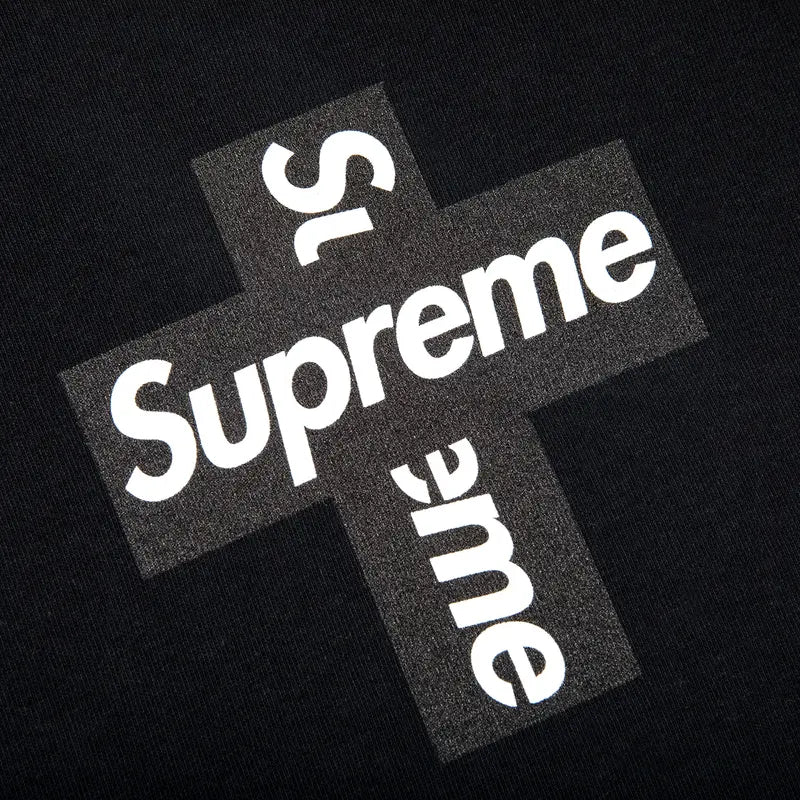 Red Box Cross Tee Black