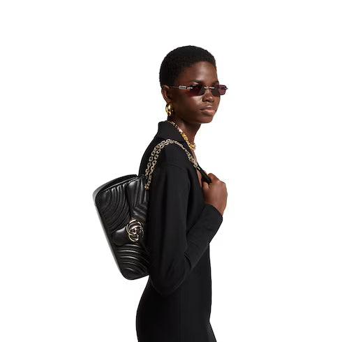 Luxury G's Marmont Shoulder Bag Black