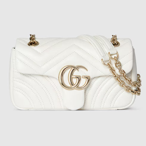 Luxury G's Marmont Shoulder Bag White