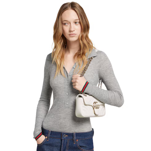 Luxury G's Marmont Shoulder Bag White