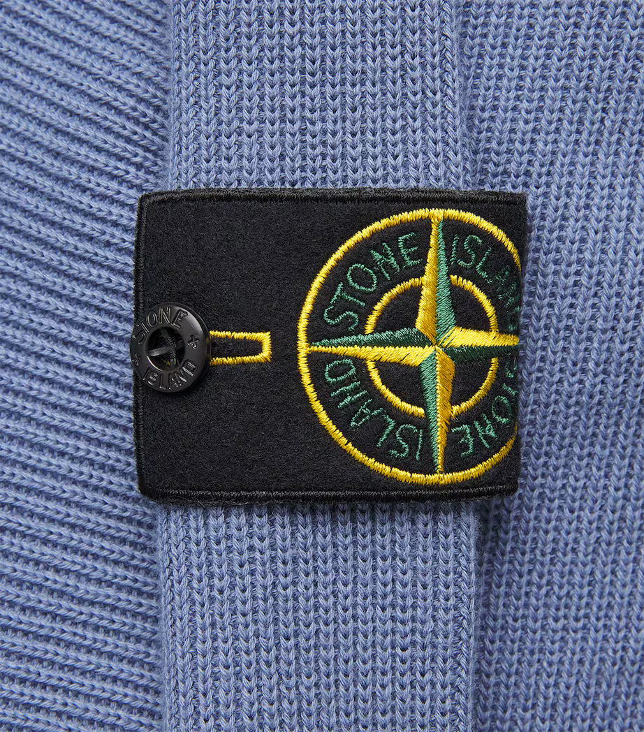 Cotton Compass Logo Sweater Blue