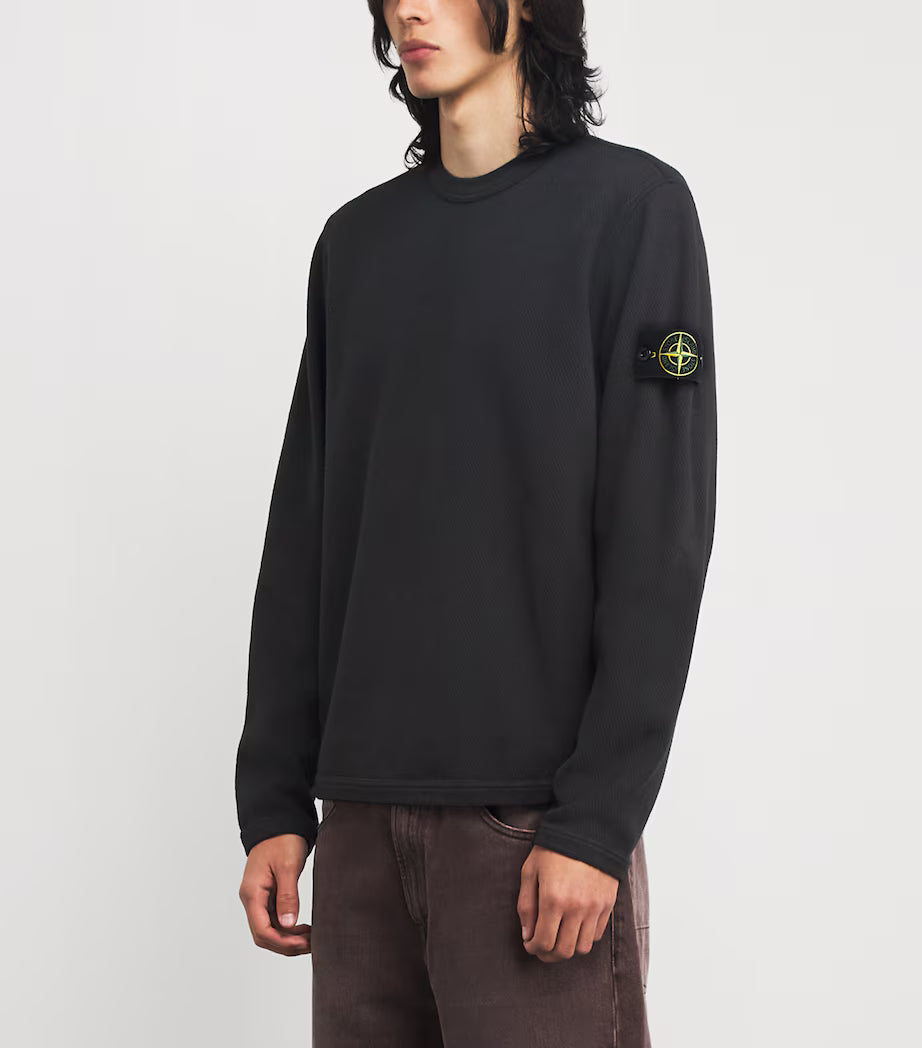 Cotton Compass Logo Sweater Black