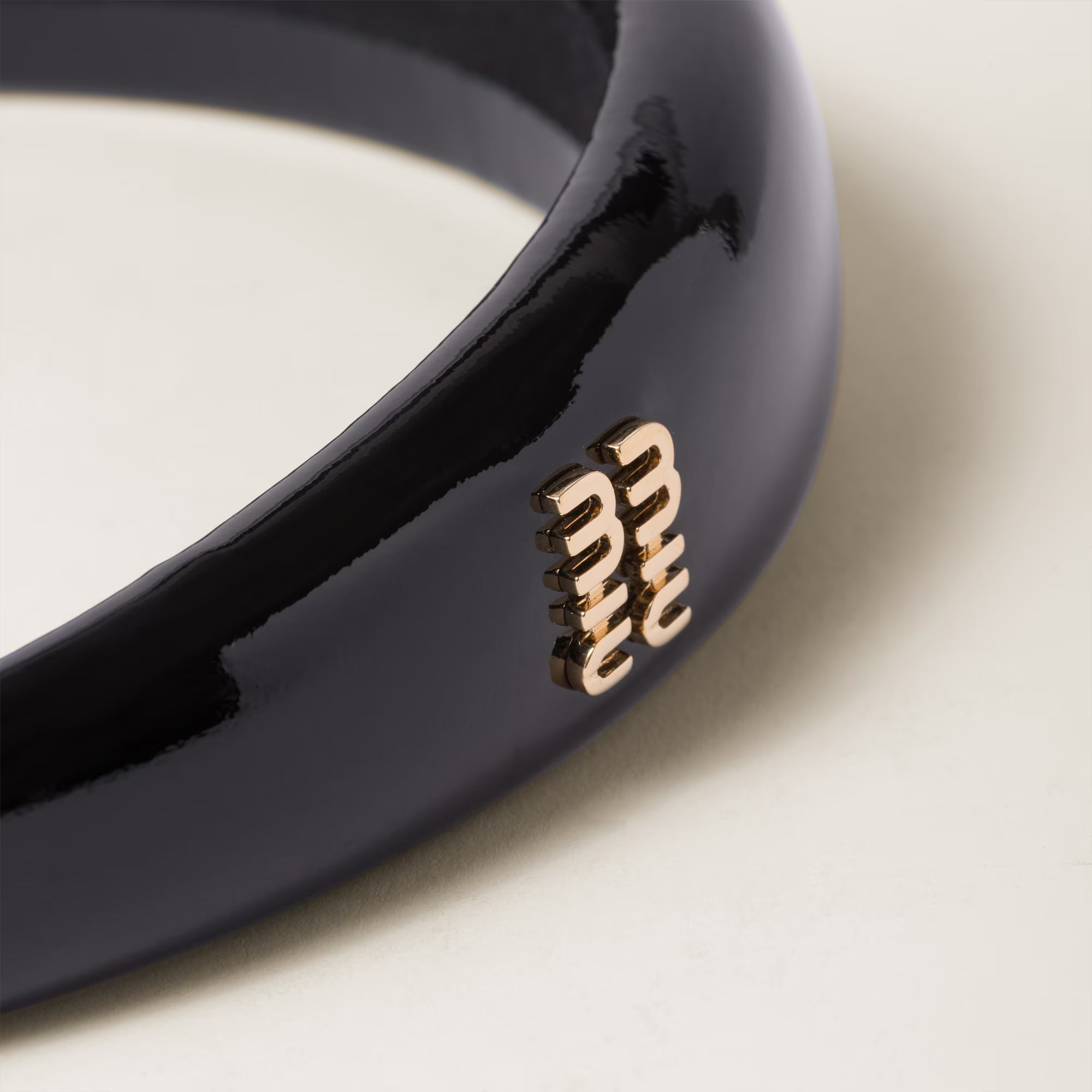 Patent Leather Headband Black