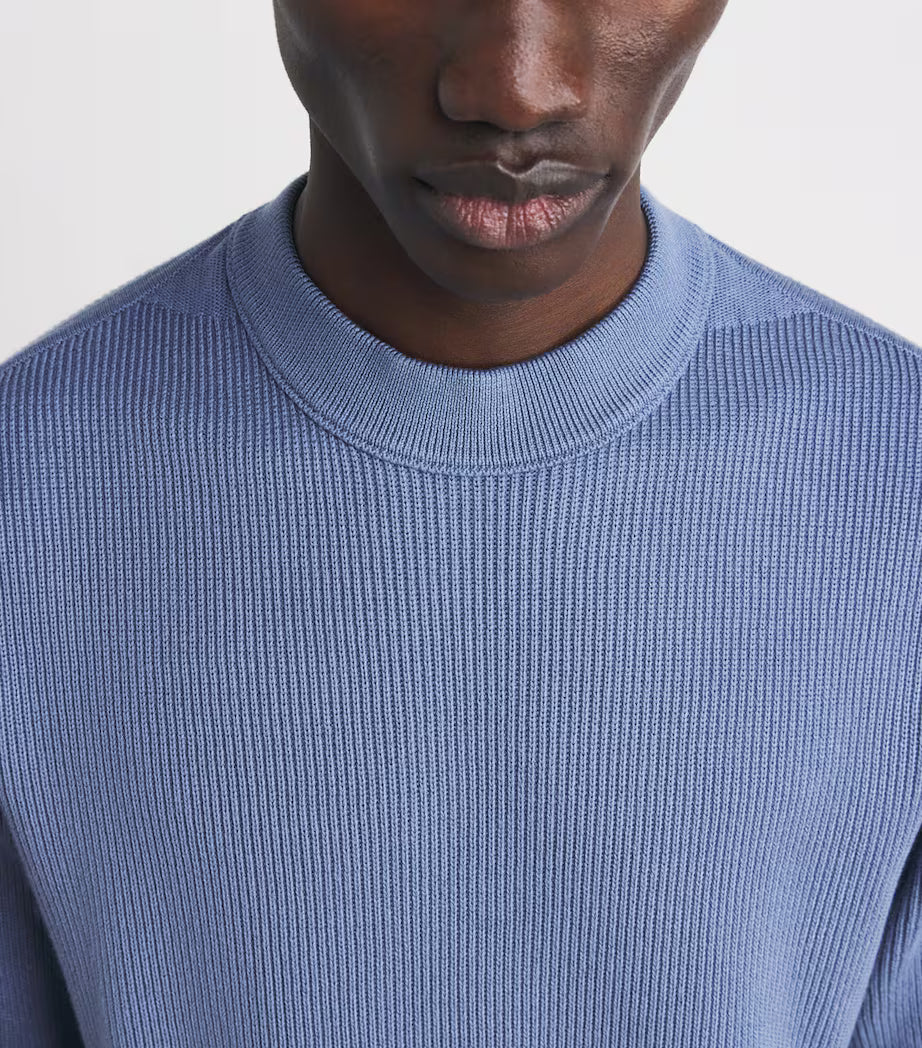 Cotton Compass Logo Sweater Blue